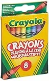 CRAYOLA - Ceras de Colores para Niños, Paquete de 8 Crayones, No Tóxico, Para la Escuela y el Ocio, Apto para Niños a Partir de 3 Años, 52-3008
