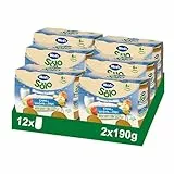 Hero Baby - Tarritos Infantiles, Buenas Noches Tarritos de Crema de Verduras con Rape, Alimento Infantil para Bebés a Partir de los 8 Meses - 190 g (Paquete de 12)