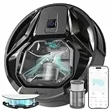 LEFANT M320 Robot Aspirador y Fregasuelos 3 en 1, 6000Pa, Navegación de Precisión, Contenedor de Polvo Visible 800ML, 210 Minutos, WiFi/App, Ideal para Pelo de Mascota, Alfombras y más, Negro