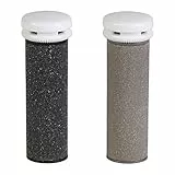 Silk'n Micro Pedi Wet & Dry Refills, Rodillos para eliminar las callosidades, para su uso en seco o mojado, Medio y grueso, Negro/Gris, MPWR2PEU001