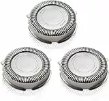 SH30/SH50 Cabezales de Recambio 3 Piezas Cabezal de Afeitado para Philips Series 5000/3000/1000/2000, Cabezales de Repuesto para Philips S300/S500/S5000/XZ580/XZ5810/S1010 - Sistema de Rotación 360°