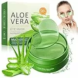 60 Piezas Mascarilla para Ojos de Aloe Vera,Parches Hidratada,Parches Refrescantes,Mascarilla Hidrataci贸n,Alivia Bolsas y Fatiga,Hidrata y Nutre el Contorno de Ojos
