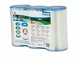 Intex - Juego de 3 cartuchos de filtro (tipo de filtración: A)