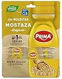 Prima mostaza sabor intenso y único. Elaborada con semillas de mostaza. 12 bolsitas
