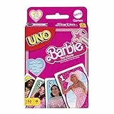 Mattel Games UNO Barbie The Movie - Juego de Cartas Familiar a Partir de +7 años , Ilustraciones de la pelicula de Barbie (Mattel HPY59)