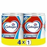Colhogar Paratodo Jumbo x4 - Nueva Opción de Media Hoja - DOBLE DURACIÓN - 4 Rollos - 2720 Usos (4x1)