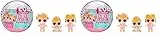L.O.L. Surprise! Baby Bundle Surprise - Muñecas Coleccionables con Tema de Bebé - Gemelos, Trillizos o Mascotas con Sorpresa de Agua - 2 o 3 Muñecas Incluidas - para Niñas de +3 Años (Paquete de 2)
