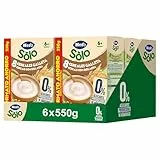 Hero Solo Papilla 8 Cereales con Galleta, Sin Azúcares Añadidos, Rica en Fibra y Vitaminas, Sabor Natural para Bebés, a partir de 6 meses, 6 ud x 550gr
