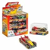 T- Racers Mix'N Race - Colección de 12 Coches coleccionables, Cada Coche Desmontable en Dos Partes con Piezas Intercambiables, Colección 1 de 2