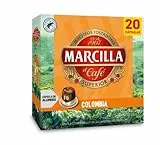 Marcilla Café Cápsulas Colombia - 20 Cápsulas Compatibles Nespresso