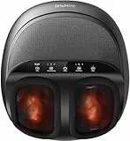 RENPHO Masajeador de pies con calor, máquina de masaje Shiatsu, amasamiento profundo, masaje eléctrico de pies, compresión de aire, regalos para mujeres y hombres, se adapta hasta la talla 12, color