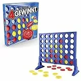 Hasbro Gaming 4 GANA Juego de Estrategia, Juego de Mesa para 2 Jugadores, diversión Infinita con Amigos y Familiares, Juego de Fiesta y para diversión multijugador, Regalo para niños a