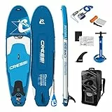 CRESSI Isup Complet Set - Kit de Tabla de SUP Fácil de Inflar (menos de 10 minutos) Completo con Todos los Accesorios Necesarios para el Transporte, Unisexe Adulte