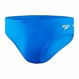 Speedo Men's Essential Eco Endurance+ 7cm Swimming Briefs| Chlorine Resistant | Recycled Fabric | Swim Fitness | Training | Holiday, Bondi Blue, 28
