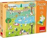 Goula - Puzle XXL Un Dia en el Campo, Encajable de cartón de Piezas Grandes a Partir de 2 años