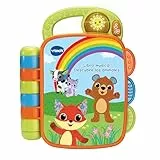 VTech-Baby Libro Musical Descubre los Animales, Libro Infantil para bebés +6 Meses, páginas interactivas, aprende el Clima, la Ropa, Animales, Colores, Versión ESP