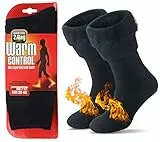 JARSEEN Térmicos de Invierno Calcetines de Lana Super Calor Gruesa Calentar Suave Cómodo Calcetines de Mujer Hombre (Nuevo Negro, 39-45)