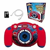 Lexibook, Spider-Man, cámara Digital Infantil 4 en 1, función Foto y vídeo, Juegos, Tarjeta SD de 32 GB incluida, Rojo, DJ080SP