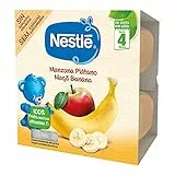 Nestlé Tarrinas de fruta Manzana y Plátano 4x100g