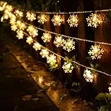 Guirnalda Luces Pilas, 6M 40LED Cadena de Lucescon 8 Modos, Luces de Hadas de Navidad Blancas Cálidas, Luces de Hadas de Interior para Exteriores Impermeables para Habitación/Fiesta/Jardín/Navidad