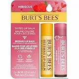 Burt's Bees set de regalo para labios, cera de abeja y bálsamo con color tono Hibiscus