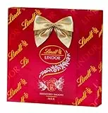 Lindt LINDOR WRAPPED surtido, caja de bombones surtidos, chocolate con leche, chocolate negro, chocolate blanco, cacao puro procedentes de fuentes sostenibles, bombones para regalar, 287 g