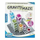 ThinkFun - Gravity Maze | Regalo Niño 8 Años | Juegos de Mesa Niños 8 Años o Más | Circuito Canicas | Marble Run Logica con 60 Desafios | Juegos Niños