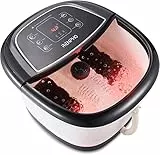 Masajeador de Baño para Pies RENPHO con Calentamiento Rápido, Masaje Automático y Potentes Chorros de Burbujas, Rodillos de Masaje Shiatsu, Pedicura Spa para Pies Cansados, Regalo dia de la madre