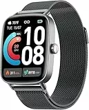 Reloj Inteligente Hombre Mujer con Llamadas, 1.85' Smartwatch Mujer Whatsapp Notificaciones,110+ Modos Deportivos Smart Watch con SpO2/Pulsómetro/Monitor de Sueño,Relojes IP68 para iPhone Android
