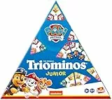 Triominos Junior - Edición Patrulla Canina - Juego de Dominó para Niños a Partir de 4 Años - Dominós de 3 Lados - Juego de Observación y Asociación - Doble Cara Triomino o Puzzle