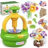 TingingYuli Juego de manualidades para niños de 4 a 8 años, ramo de flores de tela, juguetes de bricolaje, ramos exclusivos para niñas de 3 a 9 años y regalos de cumpleaños (Green)
