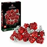 LEGO Botanicals Ramo de Rosas Rojas -Flores Artificiales para la Decoración del Hogar - Regalo de Cumpleaños y Aniversario para Mujeres y Hombres -Maquetas para Adultos - Adorno Navideño 10328