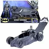 DC Comics - Pack Figura Batman Y BATMÓVIL - Figura de Acción de 30 cm y Coche Batman - Superheroes Juguetes - 6064628 - Juguetes Niños 3 Años +