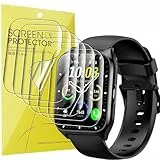 Lamshaw 6 Piezas Protector de Pantalla para DUSONLAP Smartwatch MT65-1,85 ',Resistente a los Arañazos,HD Transparente,Protector de pantalla TPU Flexible de Cobertura Total (tpu-6-piezas)