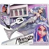 Mermaze Mermaidz Muñeca de moda - ORRA - Sirena con pelo multicolor y función de cambio de color - Incluye gomina para el pelo con purpurina y accesorios - Articulada - Coleccionable - Edad: 4+ años