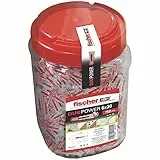 fischer - Tacos fischer Duopower 6x30 para Hormigón, Pladures, Ladrillo o Piedra. Sirve para Colgar Muebles de Televisión, Estanterías, Cuadros, Armarios de Pared, Buzones (750 uds)
