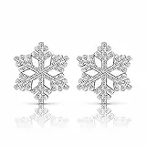 B.Catcher Pendientes Mujer Plata de Ley 925 ''La Reina de las Nieves'' con Para Regalo Originales