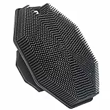Alyvisun Cepillo Corporal de Silicona con Gancho, Cepillo Corporal de Baño de Ducha [Exfolia y Masajea Suavemente], Lufa de Silicona para Adultos y Bebés, Perfecto para Todo Tipo de Piel