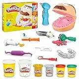 Play-Doh F1259 Juguete El Dentista Bromista, Niños a Partir 3 años, Plastilina No Tóxica, Colores Surtidos, 8 Botes, Manualidades Infantiles