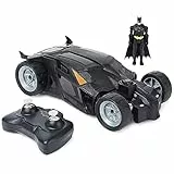 DC Comics, Batman Batmobile - Coche de Control Remoto, fácil de Conducir, Compatible con Figuras de Batman, Juguetes para niños y niñas de 4 años en adelante