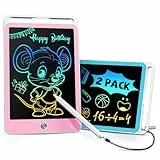 ORSEN 2 Piezas Tableta de Escritura LCD de 8,5 Pulgadas, Pizarra Mágica Infantil, Pizarra Magnetica Infantil Juguetes Creativos, Tablet de Dibujo Regalo para Niños y Niñas de 3 a 8 Años (Azul Rosa)