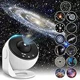 Mexllex Proyector Estrellas Galaxy Star Projector Starry Night Light, Dormitorio Proyector De Techo Temporizador, 13 PelíCulas Hd, Los Mejores Regalos Para NiñOs Adultos