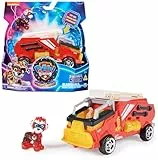 Patrulla Canina - Figura Marshall Y Coche Juguete con Luces Y Sonidos DE LA SUPERPELÍCULA - 6067509 - Juguetes Niños 3 Años + - Patrulla Canina Juguetes - Regalo Niño 3 años +