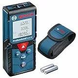 Bosch Professional Medidor láser de distancia GLM 40 (función de memoria, máx. distancia: 40 m, 2 pilas de 1,5 V, funda)