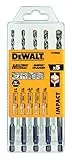 DEWALT DT60099-QZ - Juego de 5 brocas multi-material Impact 4, 5, 5.5, 6, 8 mm