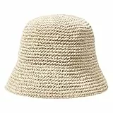 HDGSAFD Sombrero de sol para mujer, color beige, transpirable, sombrero de verano, plegable, informal, para mujer, al aire libre, camping, sombrero para el sol, beige, S-M