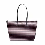 Lacoste [公式] L.12.12コンセプトシーズナル ボーダーラージトートバッグ, Bolsa para Mujer, Navy, Talla única