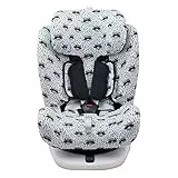 JYOKO Kids Funda de algodón para Silla de Coche Compatible con Star Ibaby, Baby Auto Fix NOE (Raccoon)