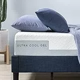 Zinus Colchón 150x190 cm - Altura 20 cm - Colchón de Gel Ultra-Cooling en espuma Memory - Certificado OEKO-TEX