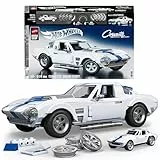 Mattel Brick Shop Hot Wheels Corvette Grand Sport Elite Series, 918 piezas, detalles realistas y pegatinas para personalizarlo, para adultos coleccionistas y niños y niñas a partir de 10 años, JCR31